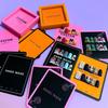 10Pcs False Nails Display Cards Fluorescent Color  Style False Nail Tips Portable Nail Art Storing Manicure Showing Tools