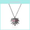Medicine Man Metal Redeyed Wolf Pendant Necklace For Men With Animal Design And Gothic Style