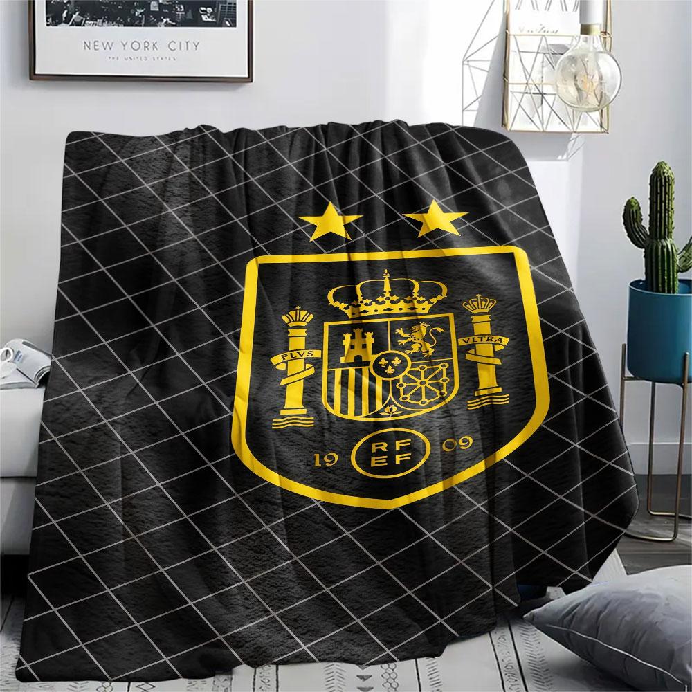Spain Art Printed Flannel Blanket, soft throw for bedroom sofa, washable, fan merchandise, great gift.