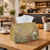 1pc Country Lamb Meadow Tissue Box with Butterfly Wildflower Napkin Holder - Rustic Farmhouse Decor Suitable for Rolls/Facial Tissues Storage Organize