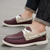 White Men's Leather Shoes Casual Shoes Handmade Leather Shoes Fashionable Comfort Flat Shoes Men's Dating Party Shoes