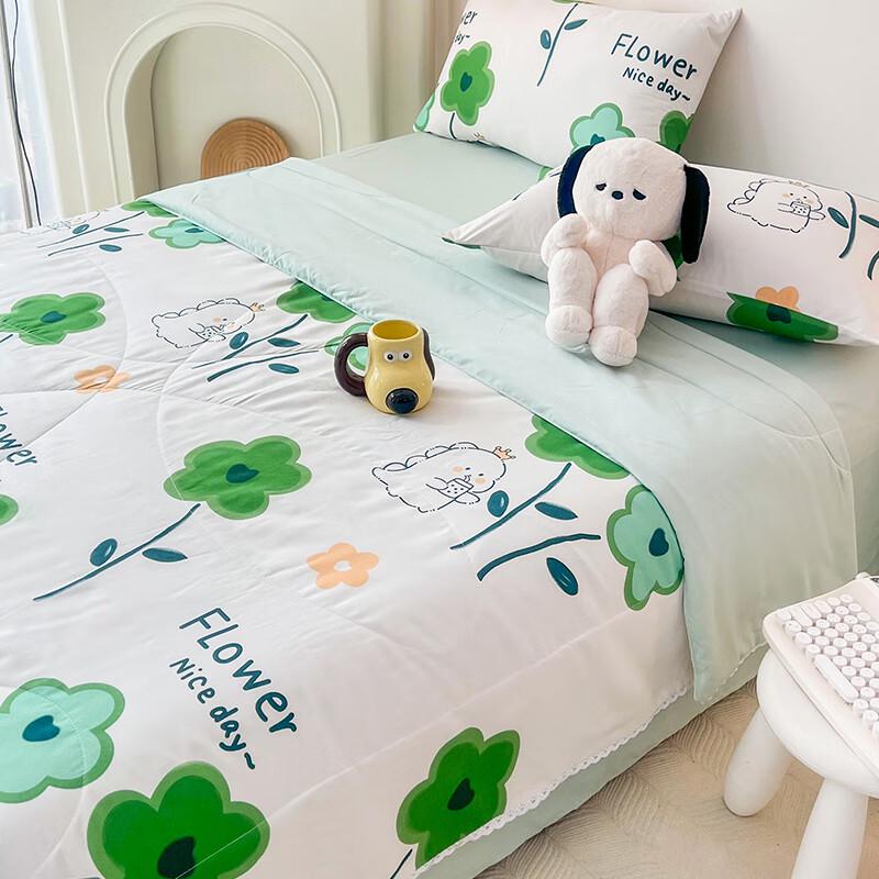 Ausimeng Kids Washable Cotton Summer Quilt