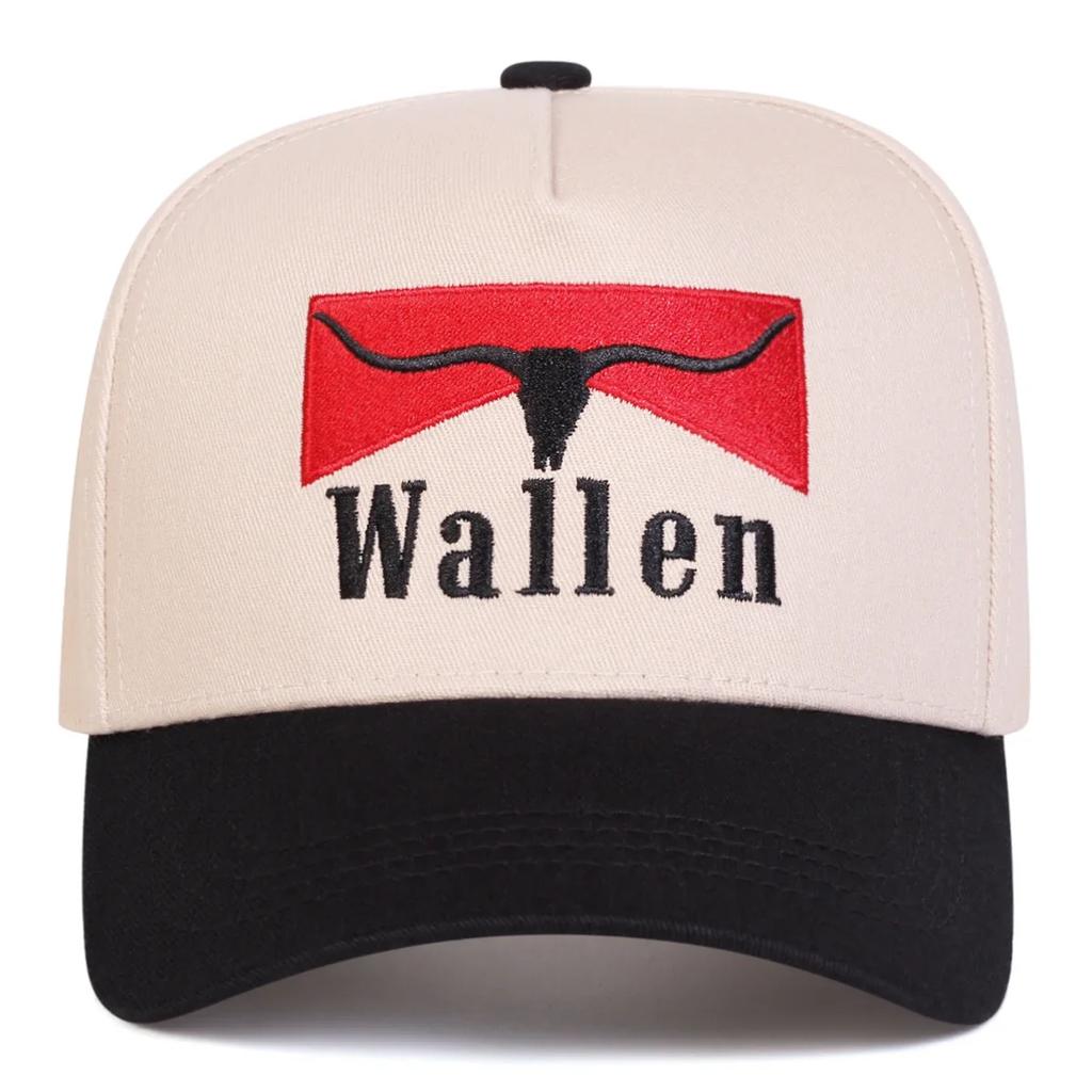 Unisex WALLEN Letter Embroidery Baseball Caps Spring and Autumn Outdoor Adjustable Casual Hats Sunscreen Hat Sports Cap