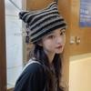 Cute Little Devil Handmade Knitted Wool Hat Children Cute Pointed Pullover Cold Hat