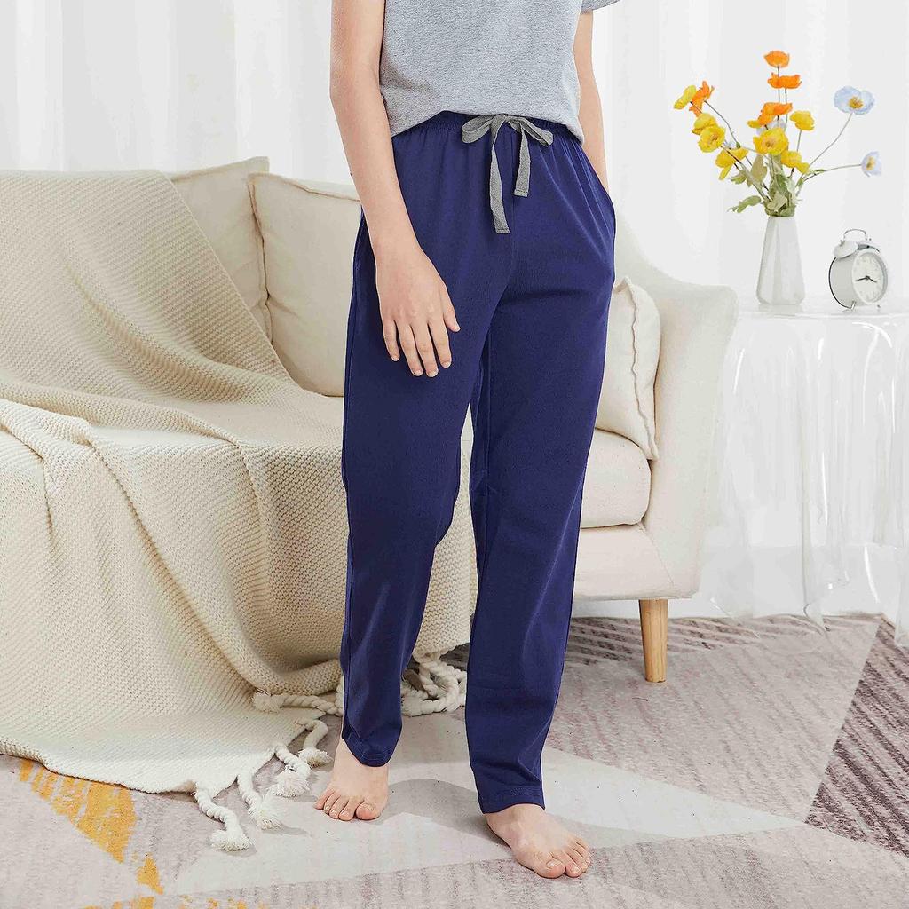 Dětské bavlněné pyžamové kalhoty s kapsami