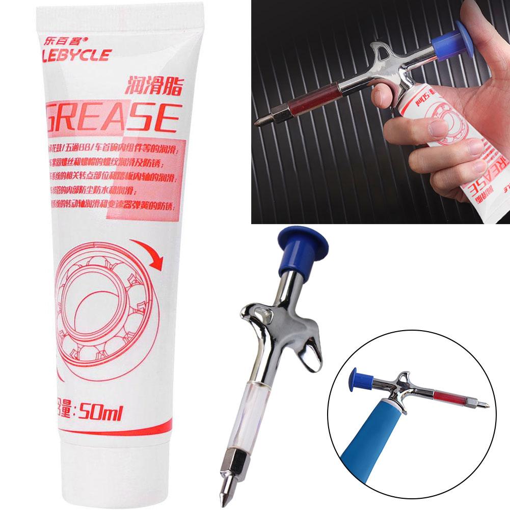 1-5PCS Mountain Bicycle Lubricant Aluminum Grease Gun Aluminum Alloy MTB Bike Bearing Bicycle Oil Lubricant Cycling Accessories