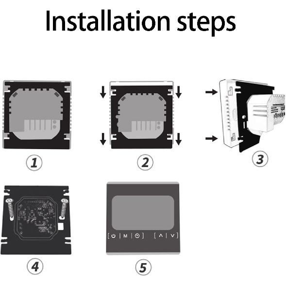 Programmable Smart Home Thermostat Digital Thermostat Intelligent Temperature Controller AC85V to 250V