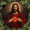 Vintage Sacred Heart of Jesus Tin Sign Wall Decor Metal Plaque Bar Cafe Ornament