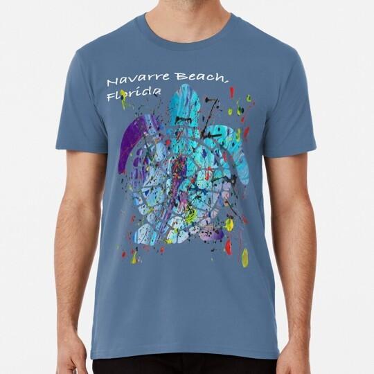 Beach Design Navarre Florida Abstract Sea Turtle S to 5XL Made in USA T-Shirt S