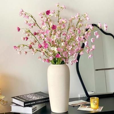 Lily of the Valley Silk Flowers Artificial, Lifelike Fake Flower Arrangement for Bedroom Studio Home Decor