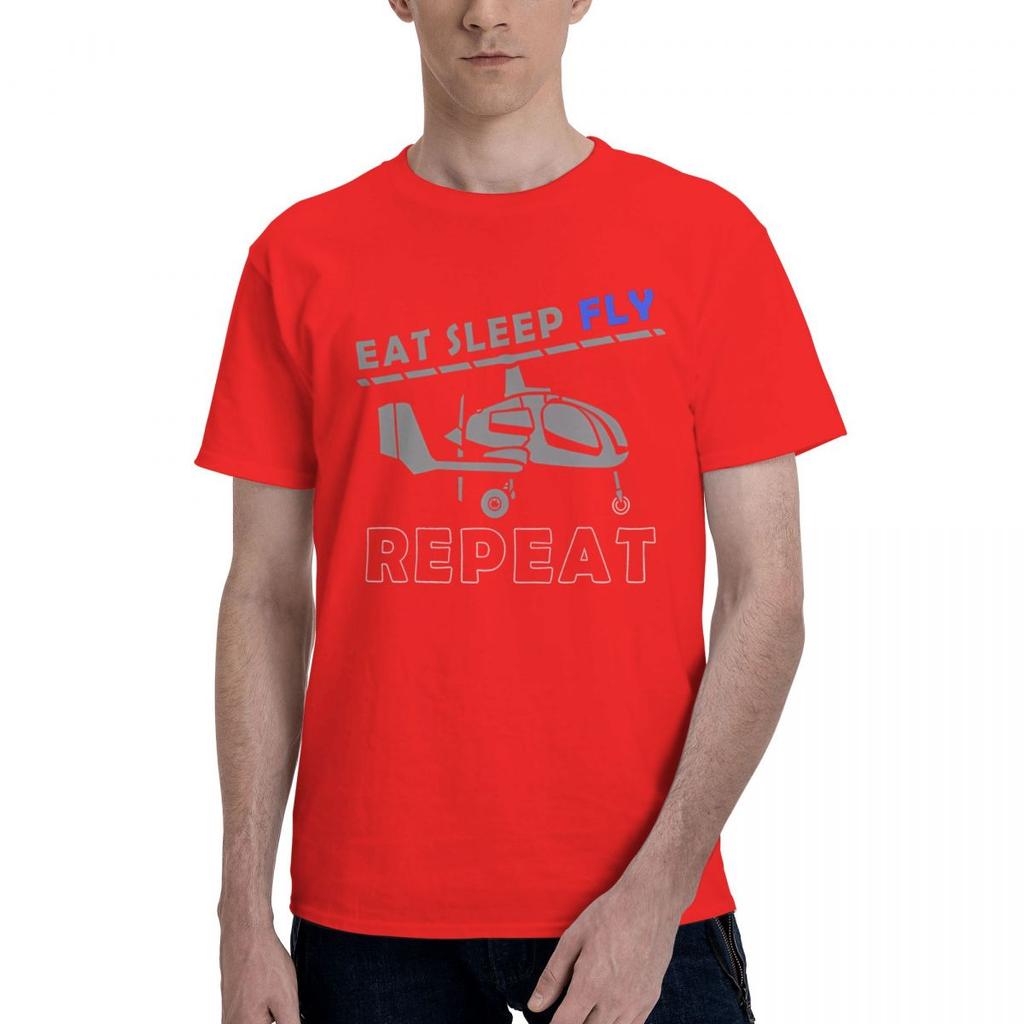 Gyrocopter Fly Pilot Aviation 100 Cotton Casual Breathable Confortable TShirt Short Sleeve TShirt Clothes Men