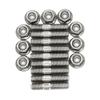 M8*40 Exhaust Manifold Stud For Honda Civic Acura Integra V3 B D Series Stainless Steel Stud Serrated Bolts Nut Screw