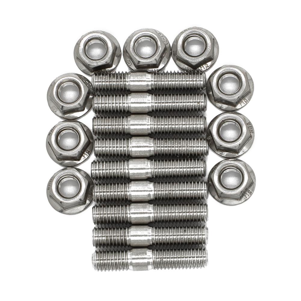 M8*40 Exhaust Manifold Stud For Honda Civic Acura Integra V3 B D Series Stainless Steel Stud Serrated Bolts Nut Screw