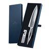 By a Professional SAVAQ Authentic Santoku Knife Sharpener Set All Stainless Dishwasher Safe Santoku Knife [Supervised Chef] & 2-Piece - Steel,