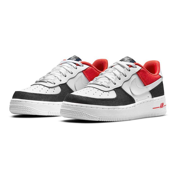 Nike Air Force 1 LV8 GS Kids White Navy Red DJ5180-100