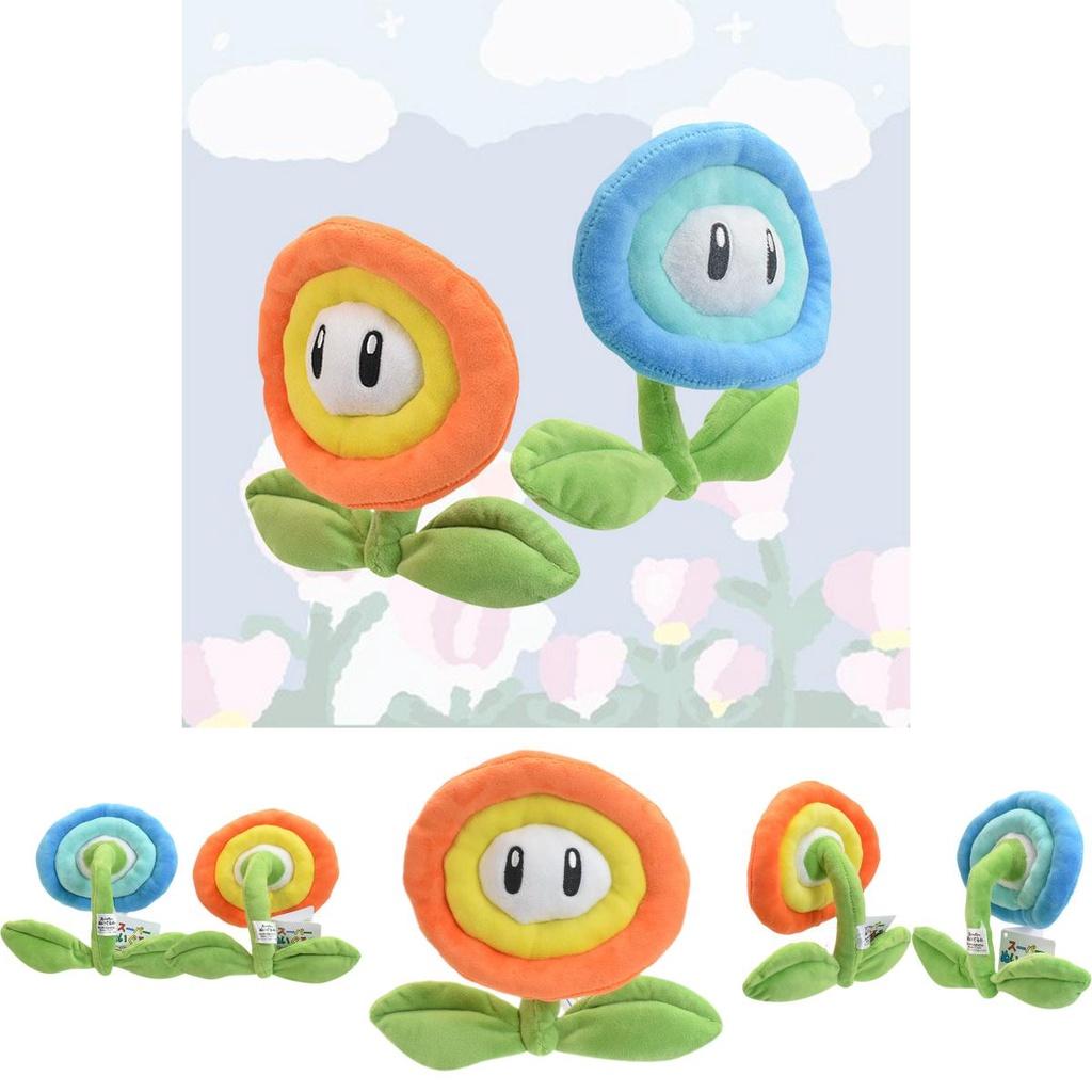New Mario Plush Orange Flame Blue Ice Sunflower Soft Toy 18cm