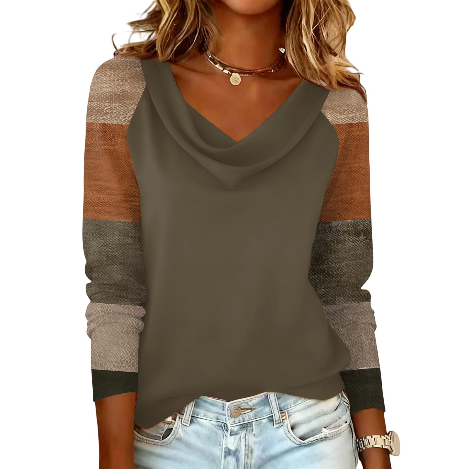 

Жіночий повсякденний та модний пуловер у клітинку з довгим рукавом S коричневий