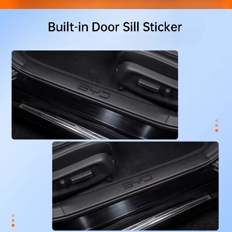 For BYD Sealion 07 EV DMi 2025 Car Door Sill Protector Sticker Welcome Pedal Anti Scratch Interior Modification Accessories