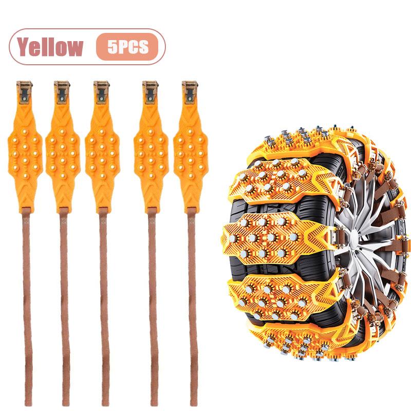 Snow Tire Chains for Car Universal Fit Non Slip Ice Traction Safety Chains for Winter Driving on Snowy Icy Roads SUV Sedan Van