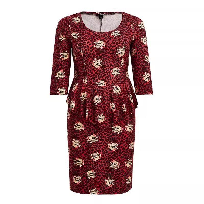 

Фестивальные оборки с запахом на бедрах, тяжелый хлопок, облегающая юбка-один шаг Figure US4