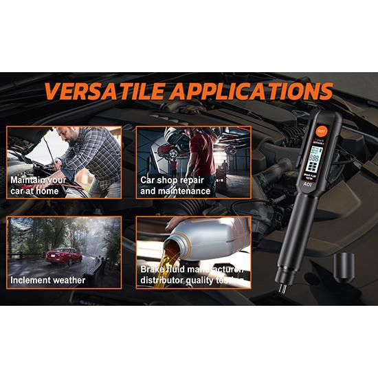 Automotive Brake Fluid Diagnostic Tool DOT 3.0/4.0/5.1 Compatible Brake Oil Detection Pen Support for Automotive Maintenance