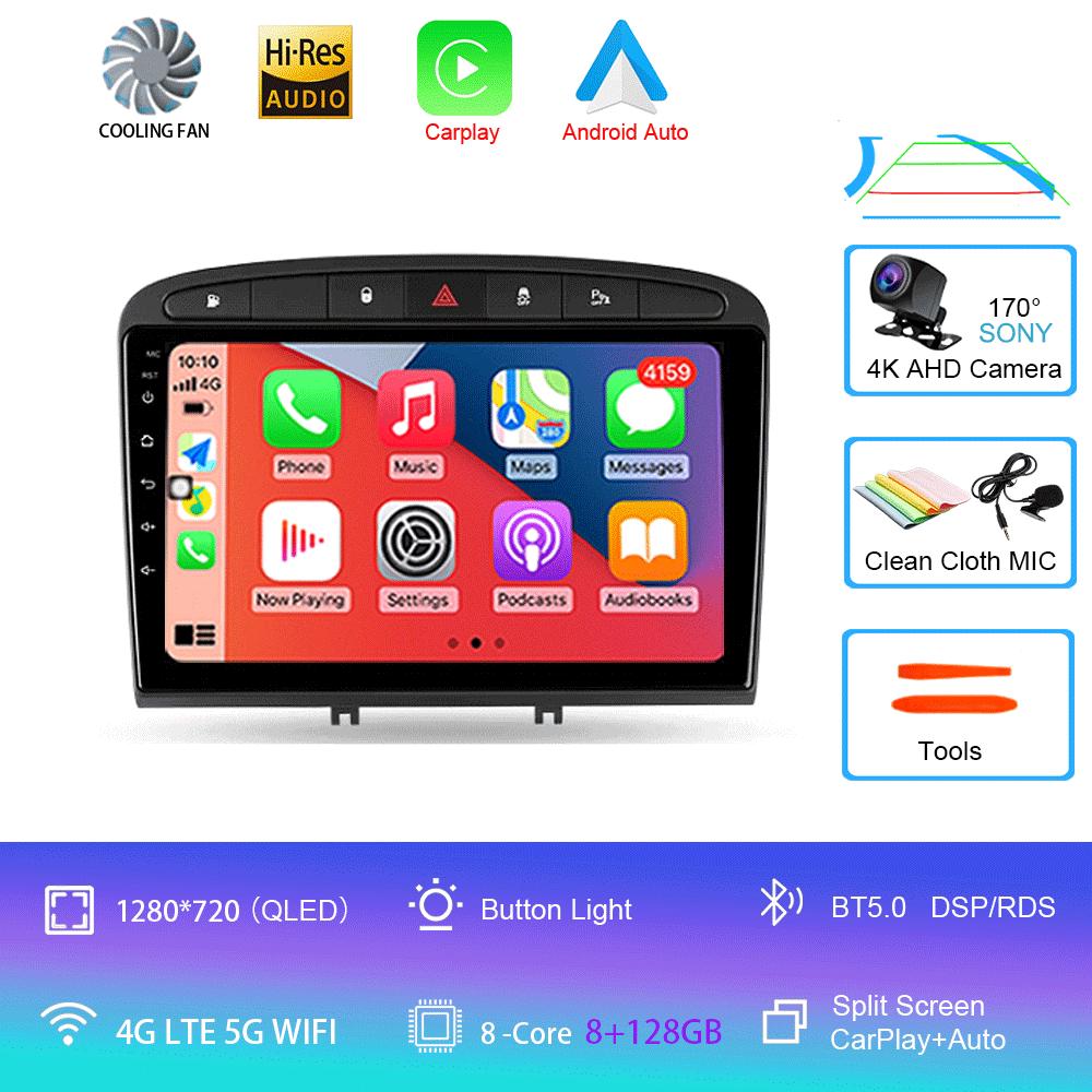 Android 14 Car Radio For Peugeot 408 2012 - 2020 Peugeot 308 T7 2007 - 2015 Multimedia Video Player Stereo Navigation GPS