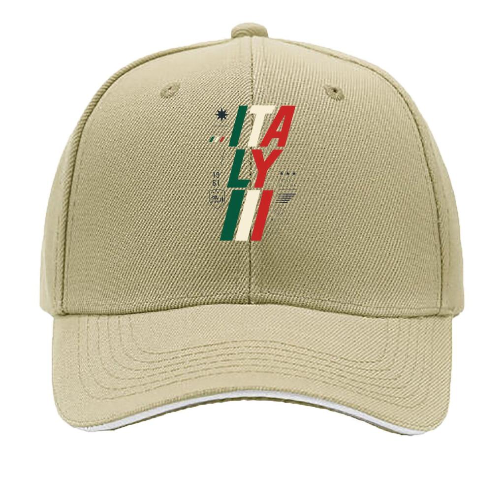 Moderne Italien Flagge Typografie Emblem Sandwich Baseballkappe Sonnenkappe Outdoor Workouts Hut