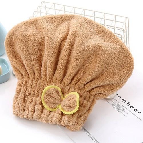 Ultra Absorbent Thiened Hair Drng Cap Women's ampoo Cap Qui Dry Bath Cap Towel Headscarf Coral Fce Home Textile