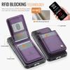 For Samsung Galaxy S24 FE Leather Back Cover Magnetic Case JEEHOOD J06 Phone Case with Card Bag RFID Blocking