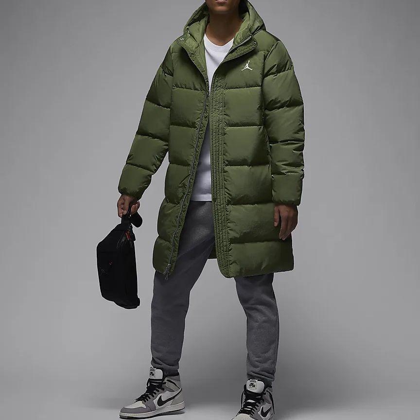Giacca Parka Imbottita Air Jordan 'Verde' da Uomo FB7314-340
