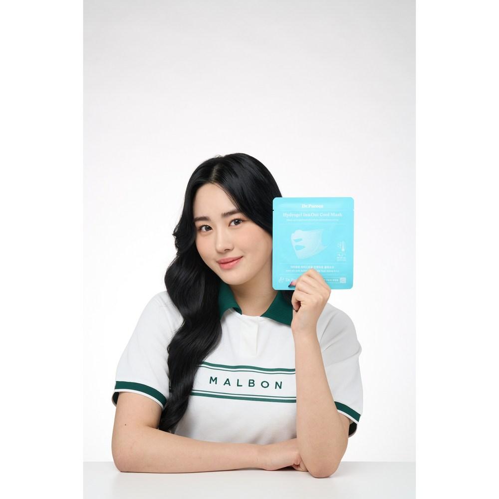 Dr. Purin Hydrogel In-N-Out Cool Mask Pack (4 sheets), 1 box, 4 sheets