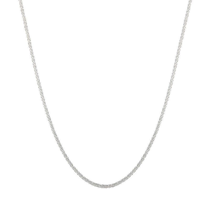 Gypsy Sparkling Necklace Women'S Italian Collarbone Chain Neck Chain Simple Flash Plain Chain Stackable Design