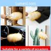 Wool Duster Household Static Dust Sweeper With Wooden Handle For Furniture Cleaning