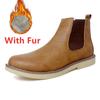 Hot Sale Simple Men's Ankle Boots British Style Male Chelsea Boots High Top Men Shoes Fashion Comfortable Men Walking Footwear