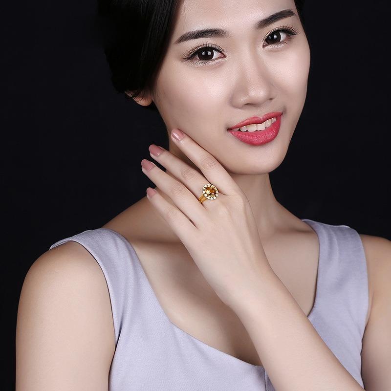 Sace Gems Classic Copper Alloy Zircon Ring Ladies Jewelry Wedding Promise Party Gift