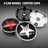 4PCS 56+60MM SPEED Star Universal Car Emblem Wheel Hub Center Cap Badge Covers Accessories