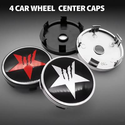 4 Pièces 56+60MM SPEED Star Emblème Universel de Roue de Voiture Cache-Moyeu Badge Couvercles Accessoires