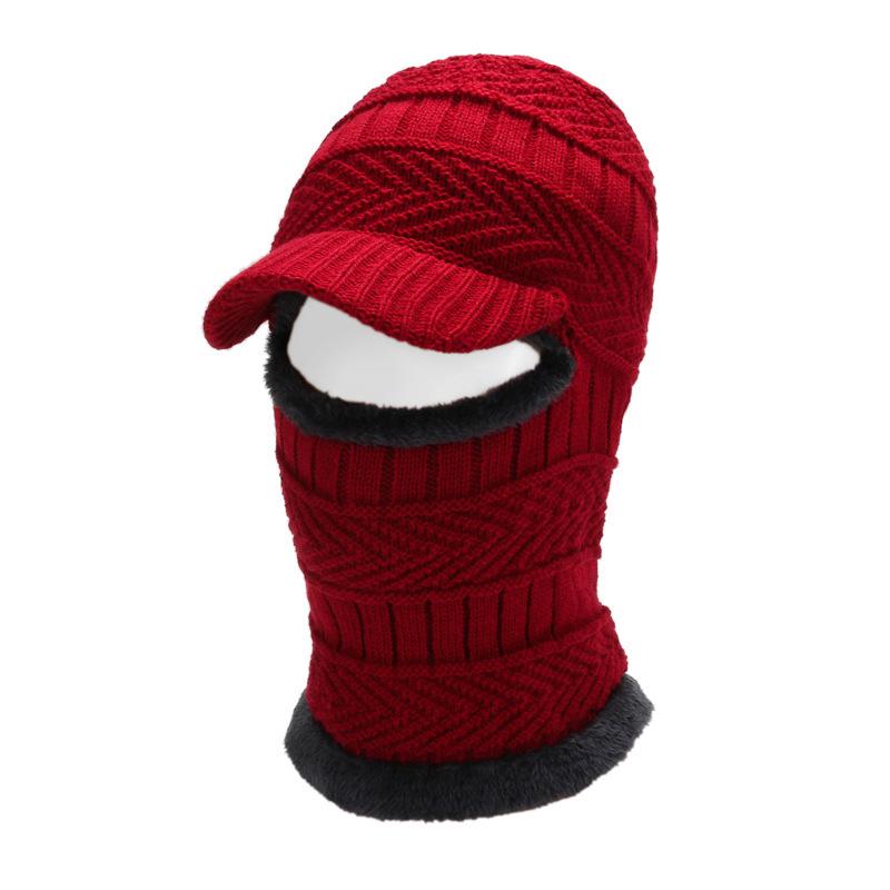 Unisex Winter Knitted Hat, Scarf, & Gloves Set - Fleece-Lined Wool