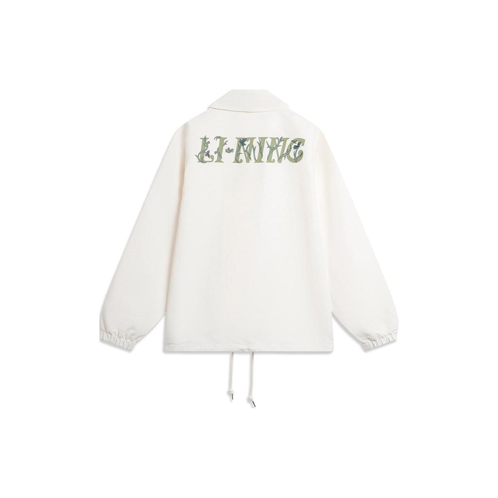 Li-Ning Sports Life Series Comfortable Casual Solid Color Polo Jacket Men Jackets Off-White AFDU365-1