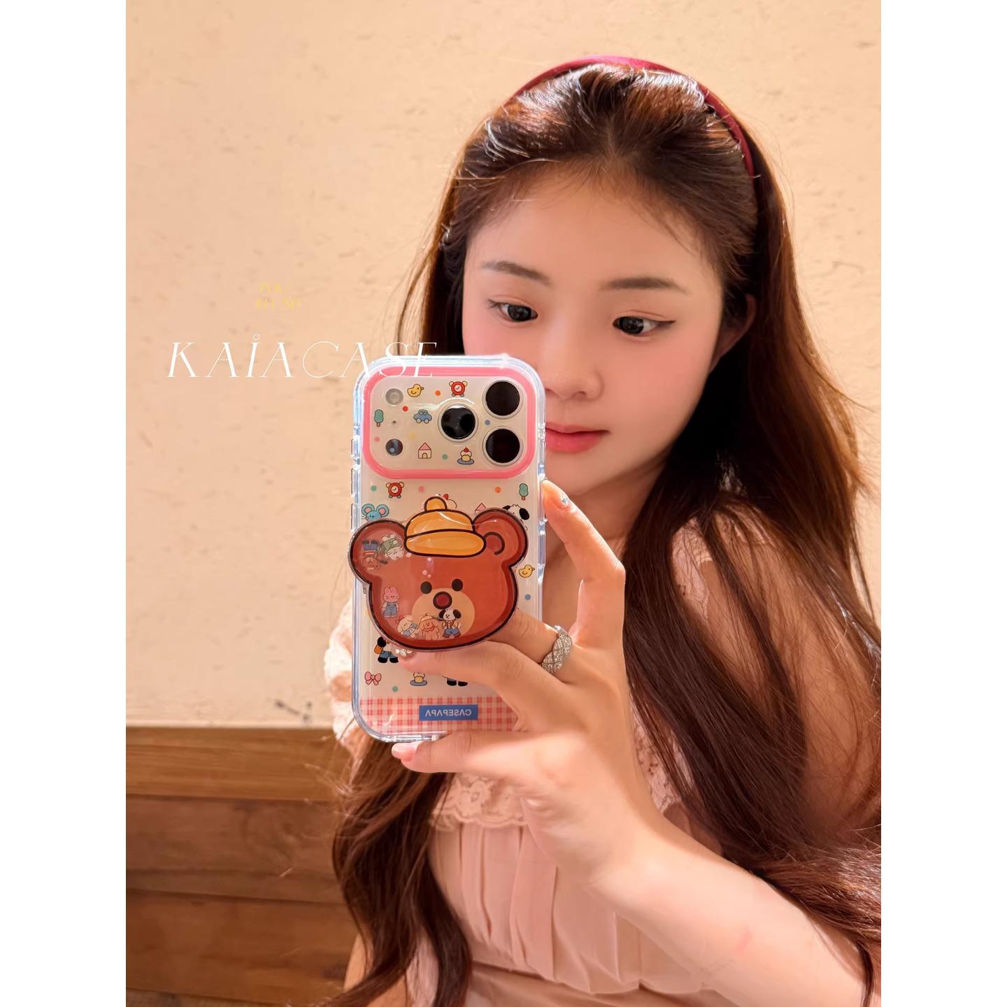 

Cute Brown Bear Roly-Poly Case for iPhone 7 Pro Max & 6 Pro iPhone 16