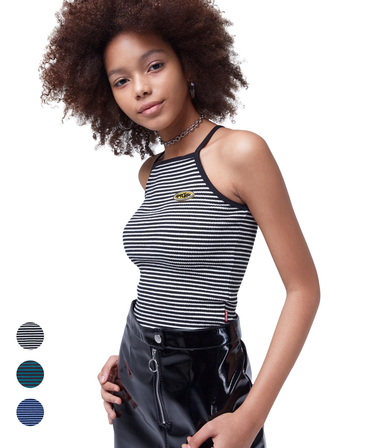 Apartment (W) Mila Sleeveless (3 Color) Stripe/Green