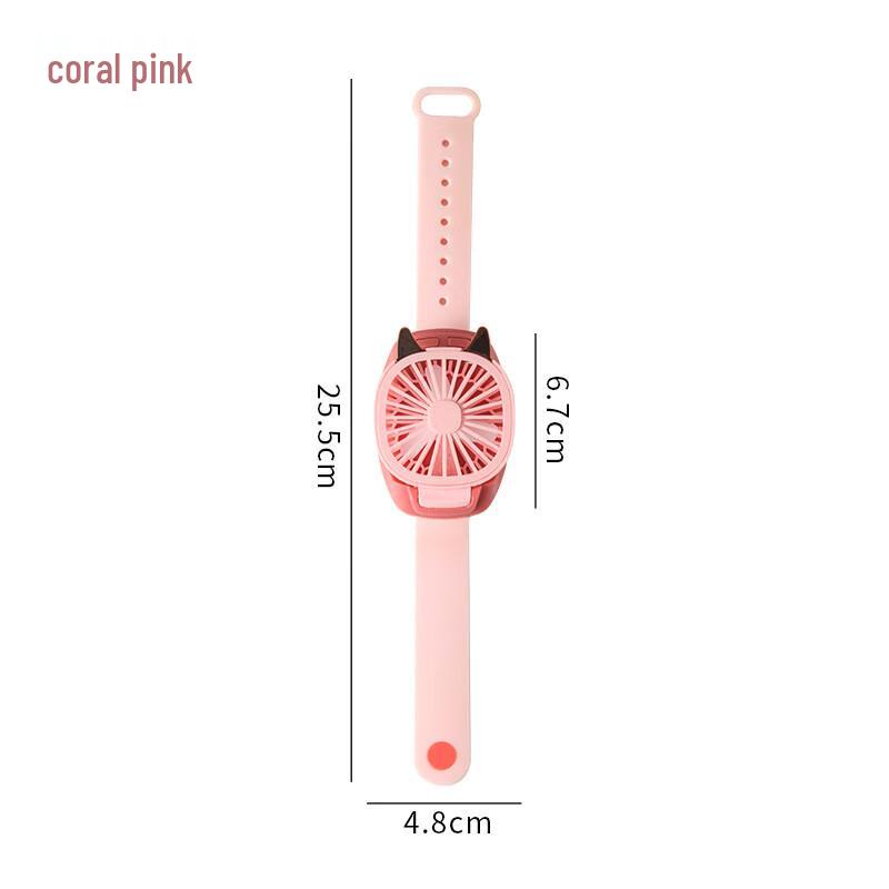 Mini USB Rechargeable Watch Fan for Kids