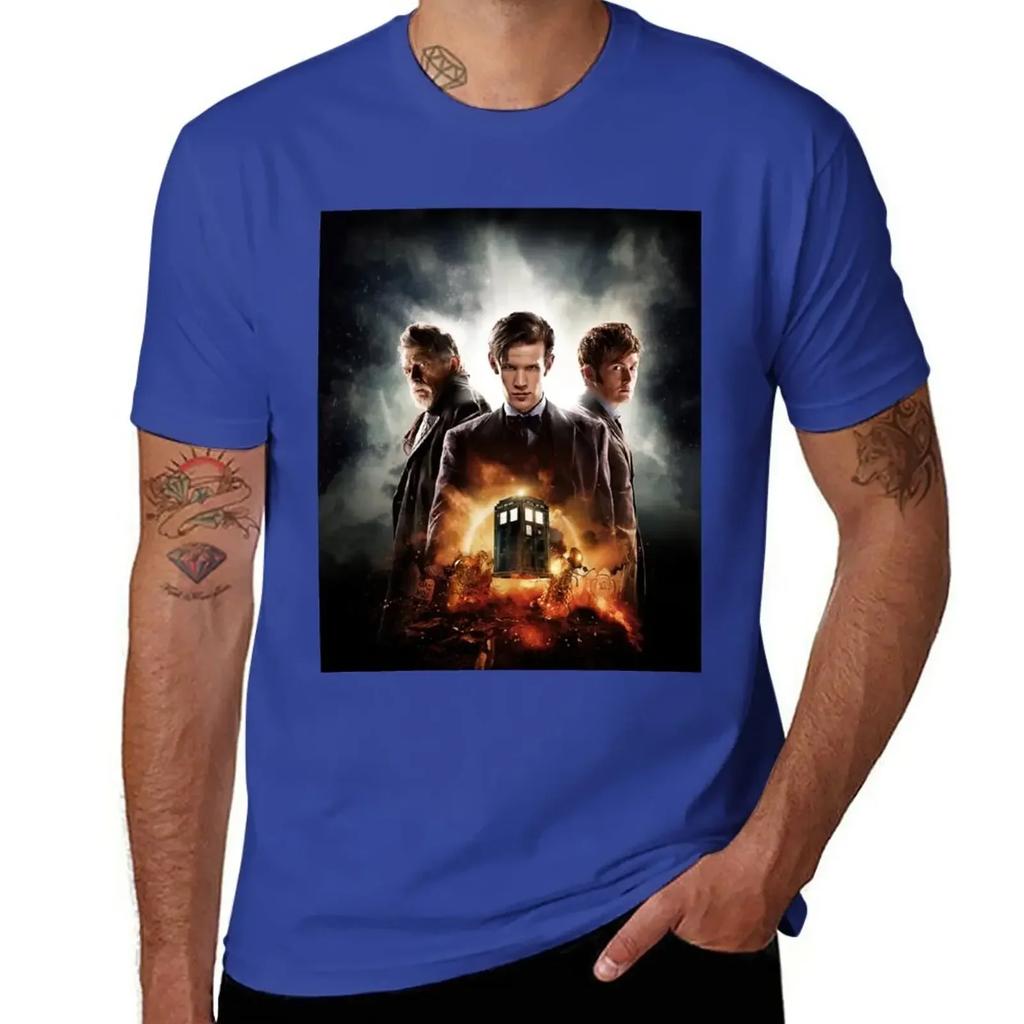 Day Of The Doctor T-Shirt Summer Clothes Sports Fans Boys Animal Print Plain T Shirts Men