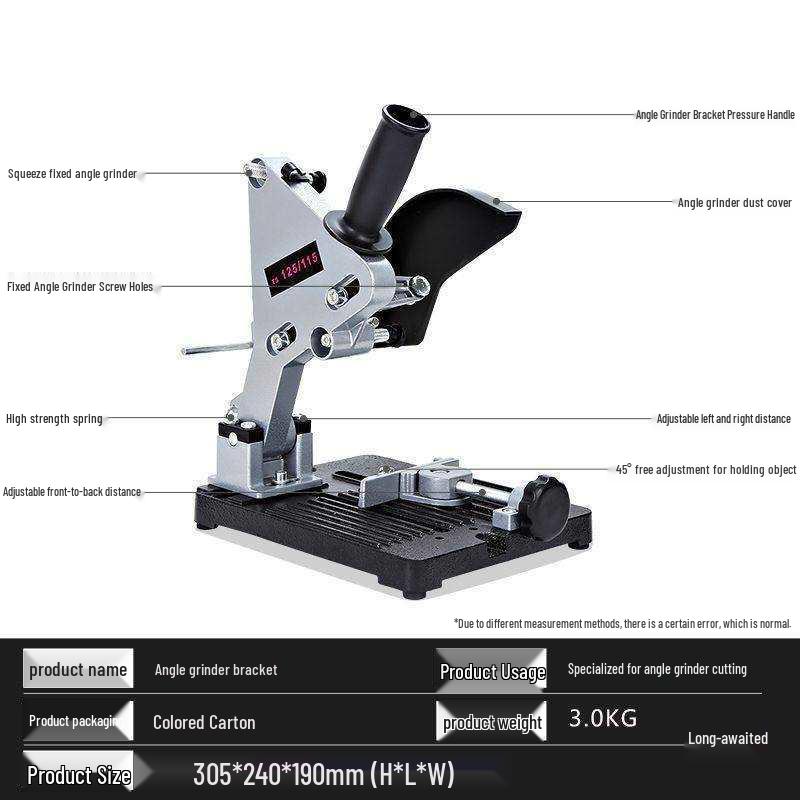 Universal Multifunctional Angle Grinder Stand: Sturdy Cutting Machine Mount