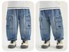 Kaka Panda Children's Spring Casual Jeans – Trendy Long Pants for Boys and Girls