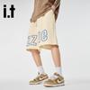Izzue Men's Casual Drawstring Bermuda Shorts