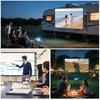 100-inch 16:9 Outdoor Portable High-Gain Anti-Light Projector Screen with Stand