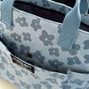 Handmade 3D Flower Tote Bag Thickened Zipper Student Class Commuting Simple Handbag Single Shoulder Women'S Bag
