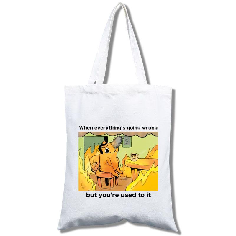 Chaaw Men'S And Women'S Bags Canvas Bags Shopping Tote Bags