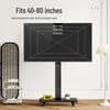 Universal Movable TV Floor Stand with Wheels - Rotating Screen Mount for Broadcasts, Meetings, and Advertising